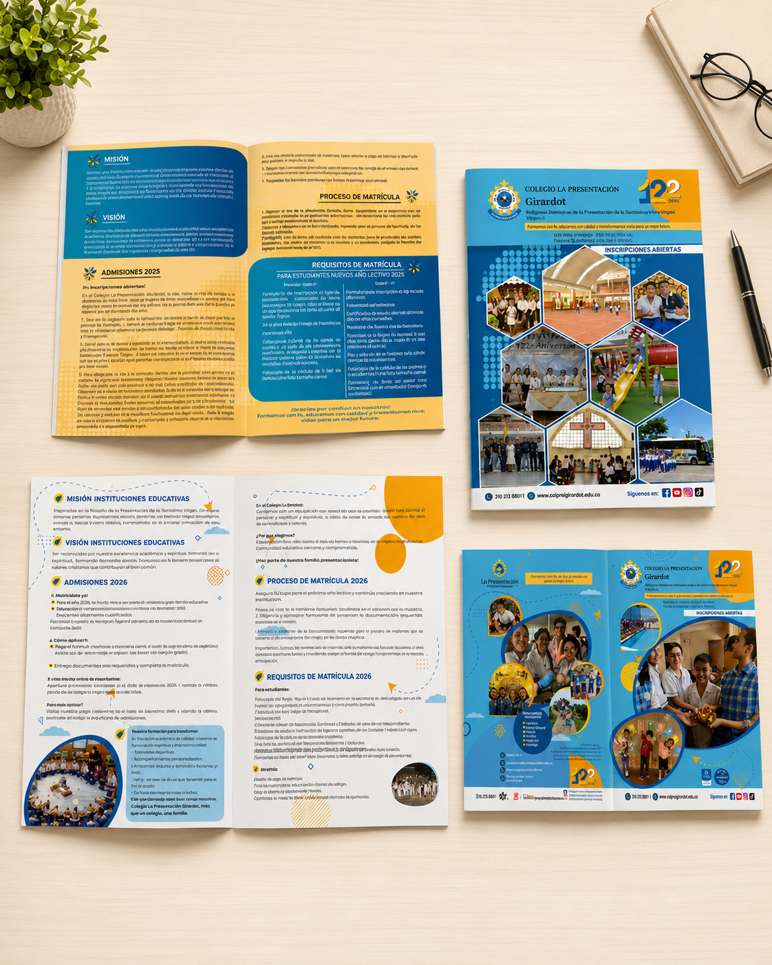 Brochures, catálogos e informes